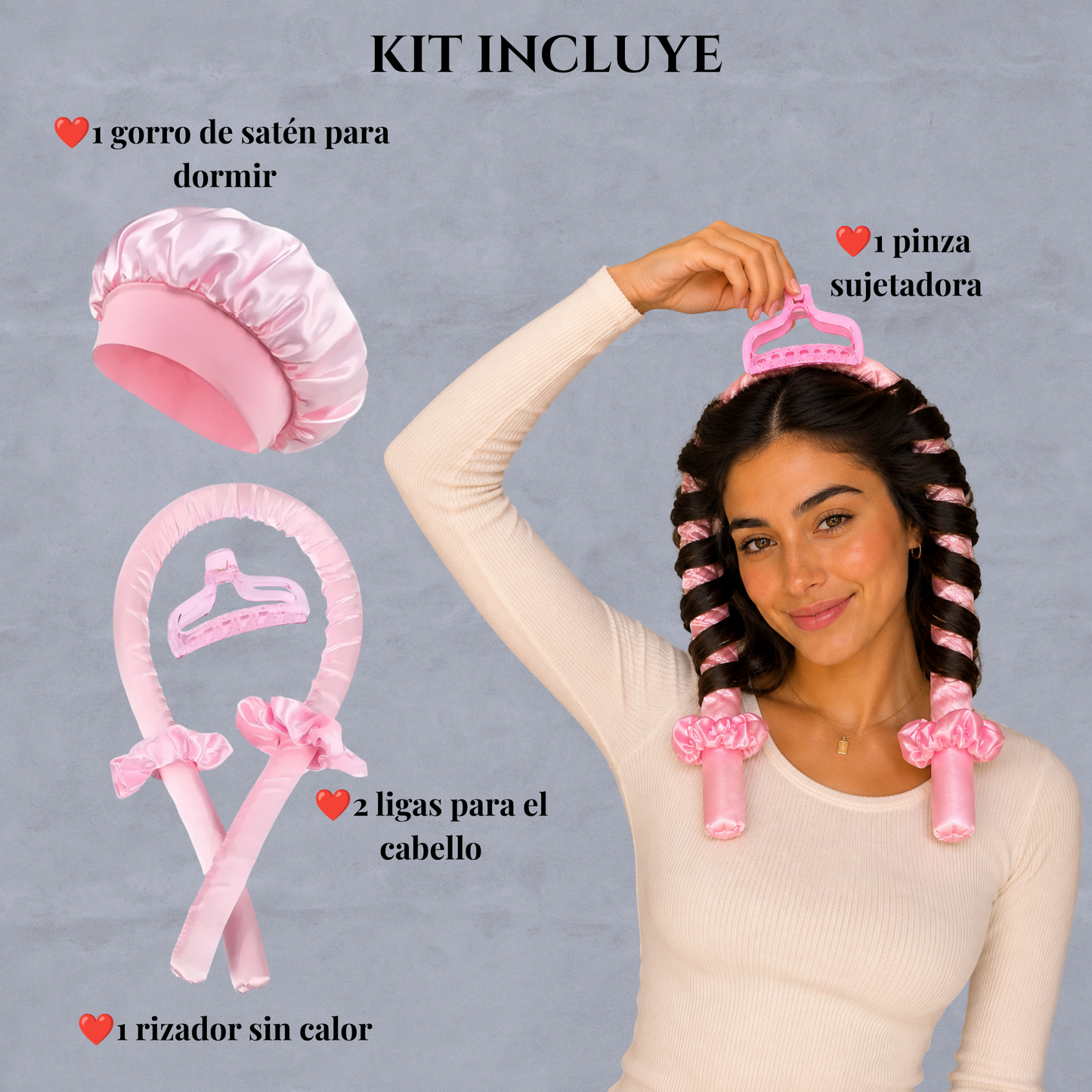 Diadema rizadora sin calor